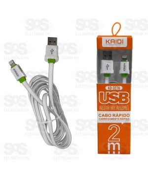 Cabo De Carregamento Iphone 2 Metros Kaidi KD-327A