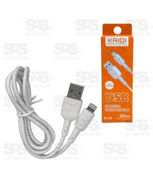 Cabo De Carregamento Iphone 1 Metro Kaidi KD-28A