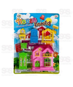 Conjunto Minha Casinha 6 Peças Toy King TK-AB4043