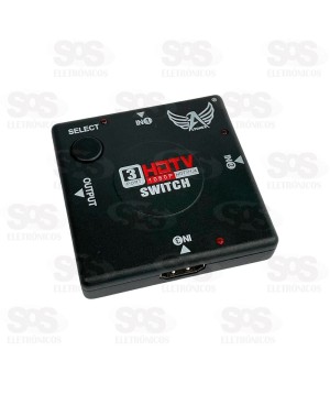 Switch HDMI 1 Entrada e 3 Saídas Full HD Altomex AU-52