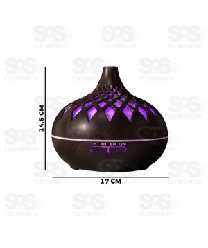 Difusor Umidificador De Ar Com LED 550ML Altomex AL-2693