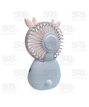 Ventilador Portátil De Mão Com Luz Altomex AL-F1940