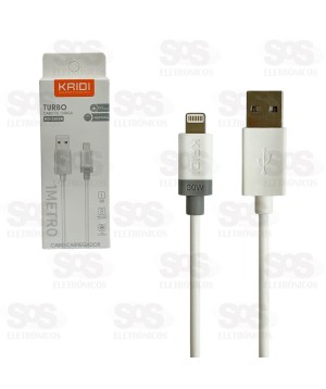 Cabo De Carregamento Turbo Iphone 1 Metro Kaidi KD-2503A