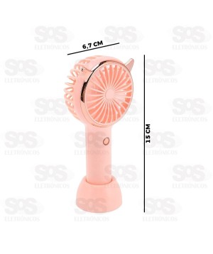 Mini Ventilador Recarregável Com Suporte Altomex AL-F1902