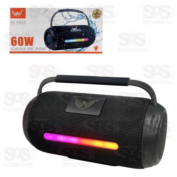 Caixa De Som Potente 60W Bluetooth Altomex AL-8859