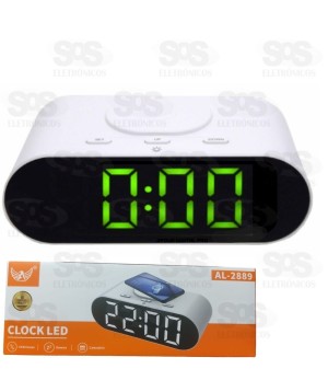 Relógio Despertador com Carregamento por indução Altomex AL-2889