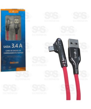 Cabo De USB Para Micro USB V8 1 Metro 3.4 Inova CBO-6048