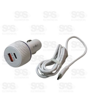 Carregador Veicular 45W Com Type C USB Inova G03-C