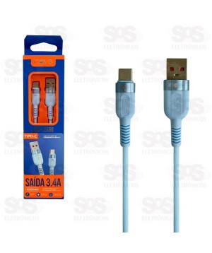 Cabo De Dados Type C 3.4A 1 Metro Inova CBO-12456