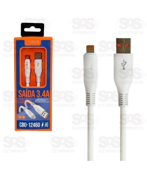Cabo De Dados Rápido Iphone 3.4A 1 Metro Inova CBO-12460