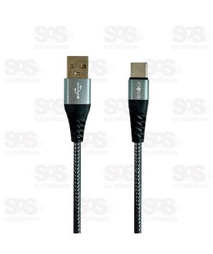 Cabo De Dados Rápido Type C 3.4A 1 Metro Inova MD-6009