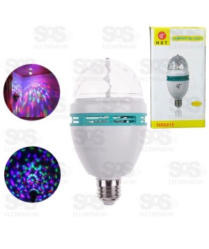 Lâmpada Giratória LED Colorido HX-6415