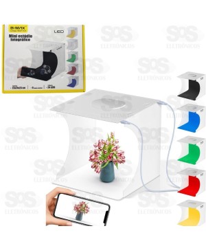 Mini Estúdio Para Fotos Dobrável Com LED B-Max BM-F1131