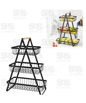 Fruteira Inox 3 Andadres 50cm B-max BM-F1113