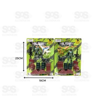 Kit Soldados Resgate com 10 Peças Toy King -TK-AB5844