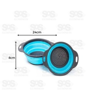 Escorredor Retrátil Silicone 24X8Cm Top ùtil TOP0682