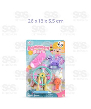 Parque de Diversão Com Boneca 2 Modelos Pica Pau 4209