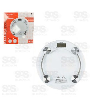 Balança de Banheiro Vidro até 180 Kilos Caerus CRS-2514