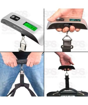 Balança Digital De Mala Capacidade Até 50Kg Caerus CRS-2518