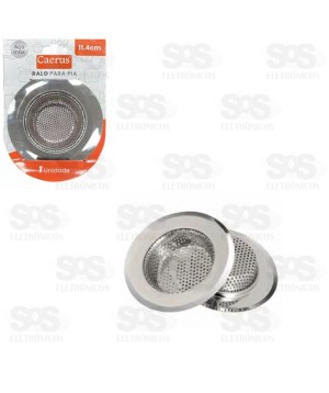 Ralo para Pia 11.4 cm Aço Inox Caerus crs-2848