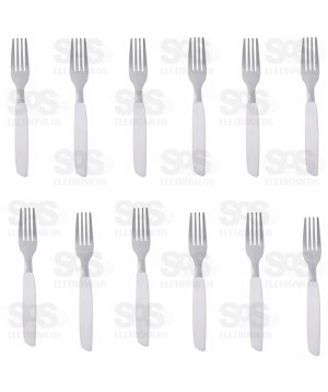 Kit Garfo De Mesa Bali 12 Unidades Branco CRS-2651