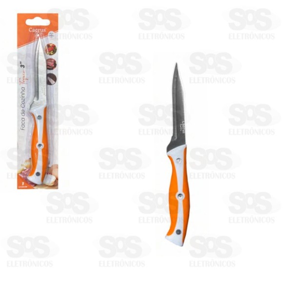 Faca Para Legumes e Frutas 3 Polegadas Inox Caerus CRS-2703