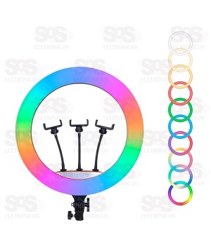 Iluminador Ring Light 18 Polegadas RGB B-Max BM-L21