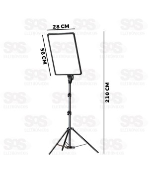 Iluminador LED 24 Polegadas Com Tripé B-Max BM-L18