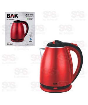 Chaleira Elétrica 1.8 Litros Cores Variadas 1100W Bak BAK-CEP18-127