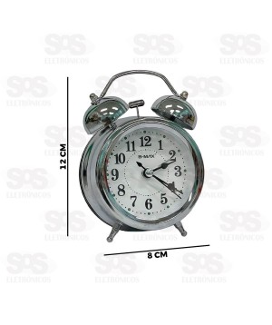 Relógio Analógico Com Despertador B-Max BM-R810