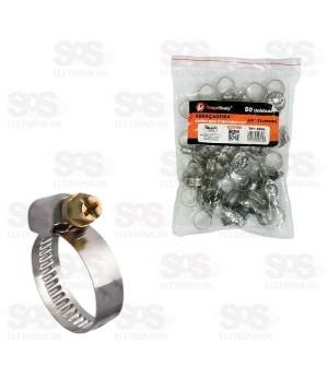 Abraçadeira Metálica 13x19MM 50 Unidades TroyaTools TRY-0098