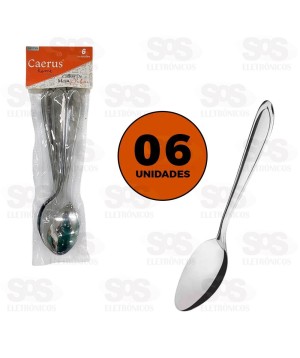 Kit Colheres De Mesa Com 6 Unidades Caerus CRS-2606