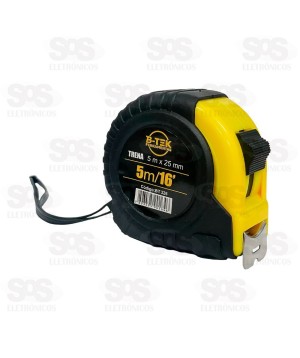 Trena Emborrachada Com Trava 5Mx25MM B-Tek BT-326