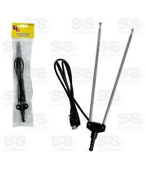 Antena Coelhinho Digital Para TV Cabo de 1 Metro FBG-860