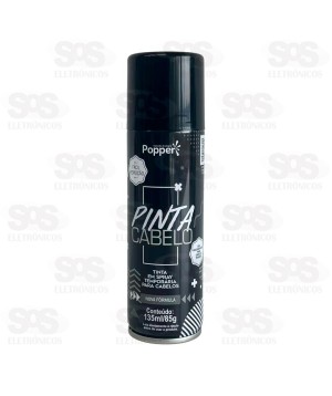 Pinta Cabelo Spray Fluorescente Preto 135ml Popper