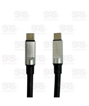 Cabo Turbo 60W Type C Para Type C 1 Metro Kaidi KD-2519CC