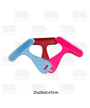 Escova Rastelo Para Cães e Gatos  Cores Variadas 1892