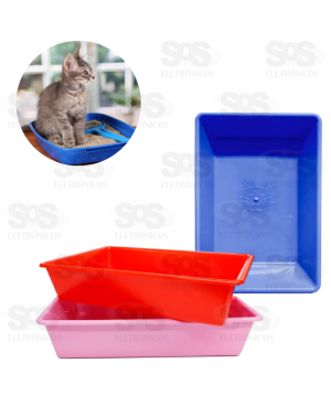 Bandeja de Areia Para Gato 6000ml Cores Variadas Pet Toys 1939