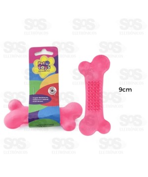 Ossinho Maciço Com Cravinho 9cm Cores Variadas Pet Toys 2318