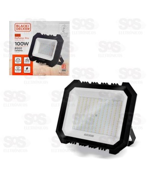 Refletor Pro Holofote LED Branco 100W IP65 BDR2-0100