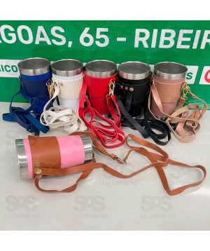Tirante Para Copo Courino 2 Alças Cores Variadas
