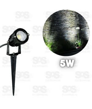 Espeto De Jardim Led 5W Branco Frio  Maxbom 6089-12