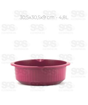 Bacia Canelada Color 30,5cm 4,8L Cores Varias Plasmac 167