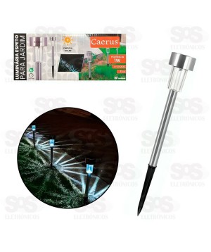 Luminária Espeto De Jardim 10 Peças Branco Frio Caerus CRS-2211