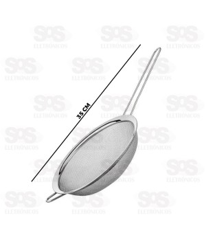Peneira De Aço Inox 18CM Caerus CRS-2739