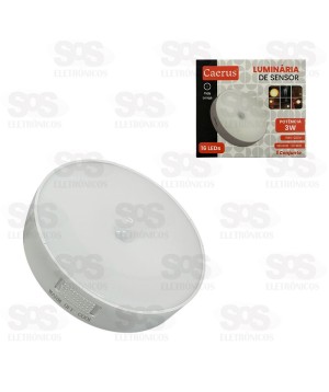 Luminária De Sensor 16 LEDS 3W Caerus CRS-2196