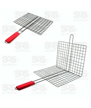 Grelha Para Churrasco 40x30CM Caerus CRS-2318