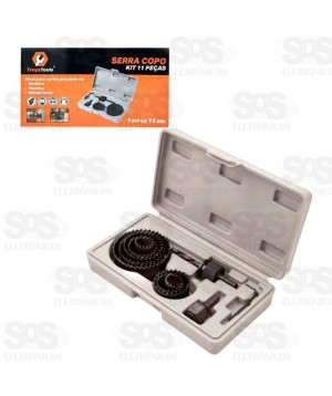 Jogo De Serra Copos 11 Peças Troya Tools TRY-0162