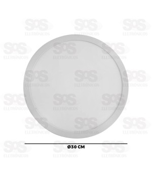 Painel Redondo Sobrepor LED Branco Frio 30W  6500K XLS 40015-44