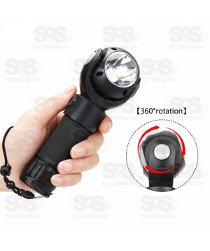 Lanterna LED Rotação 360 graus e imã Ecooda ec-6133